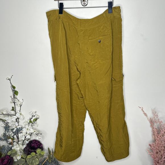 MADEWELL The Plus Harlow Wide-Leg Cargo Pant Spiced Olive Green Sz 16 {EE36} - Picture 4 of 7